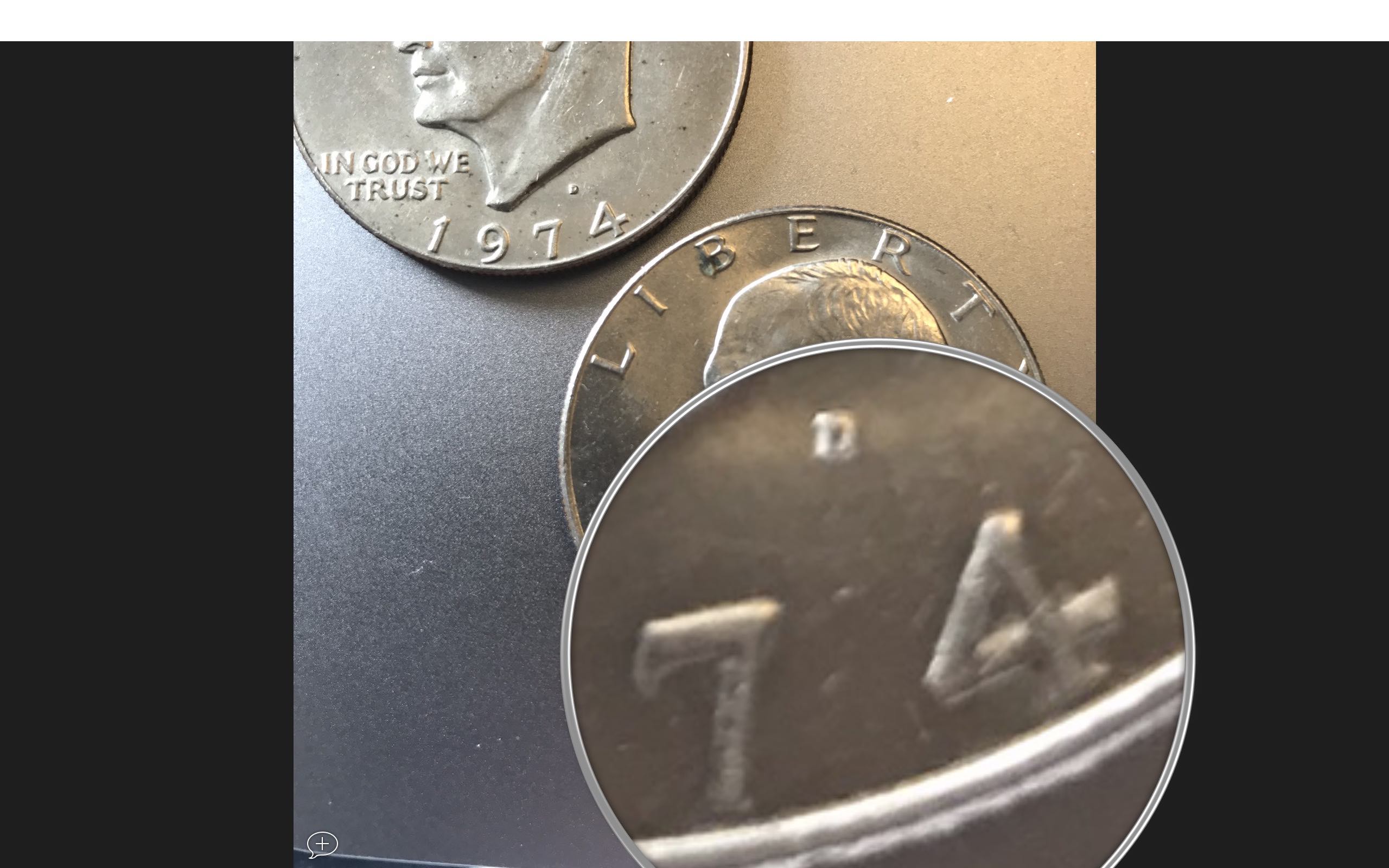 1974-D-Eisenhower-Dollar---Variations?-But-Both-D's?